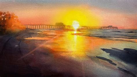 sunrise aquarelle